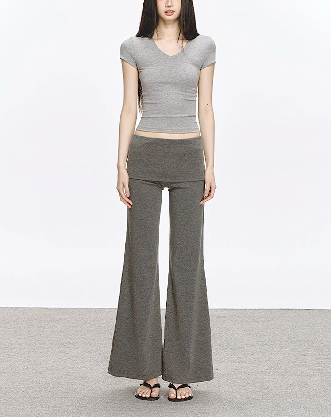 ♀High Waist Flare Pants