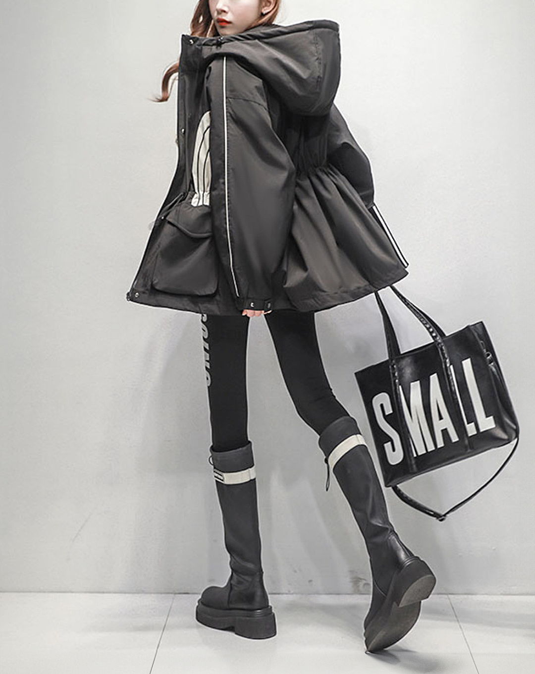 ♀Arch Line Hooded Jacket