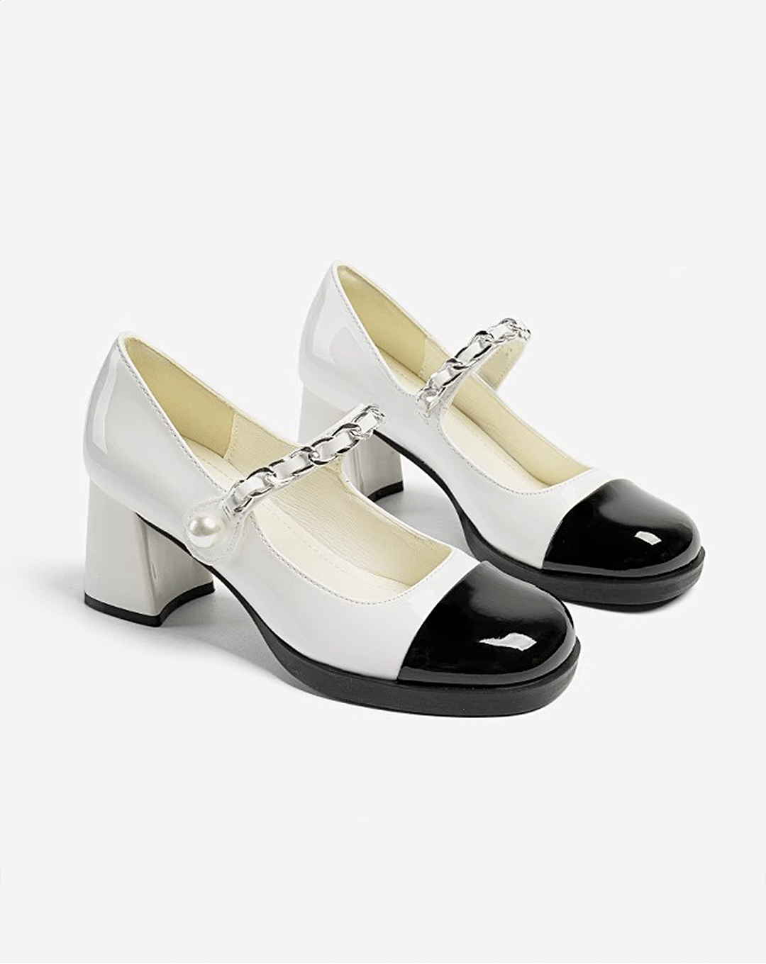 ♀Chain Strap Pumps