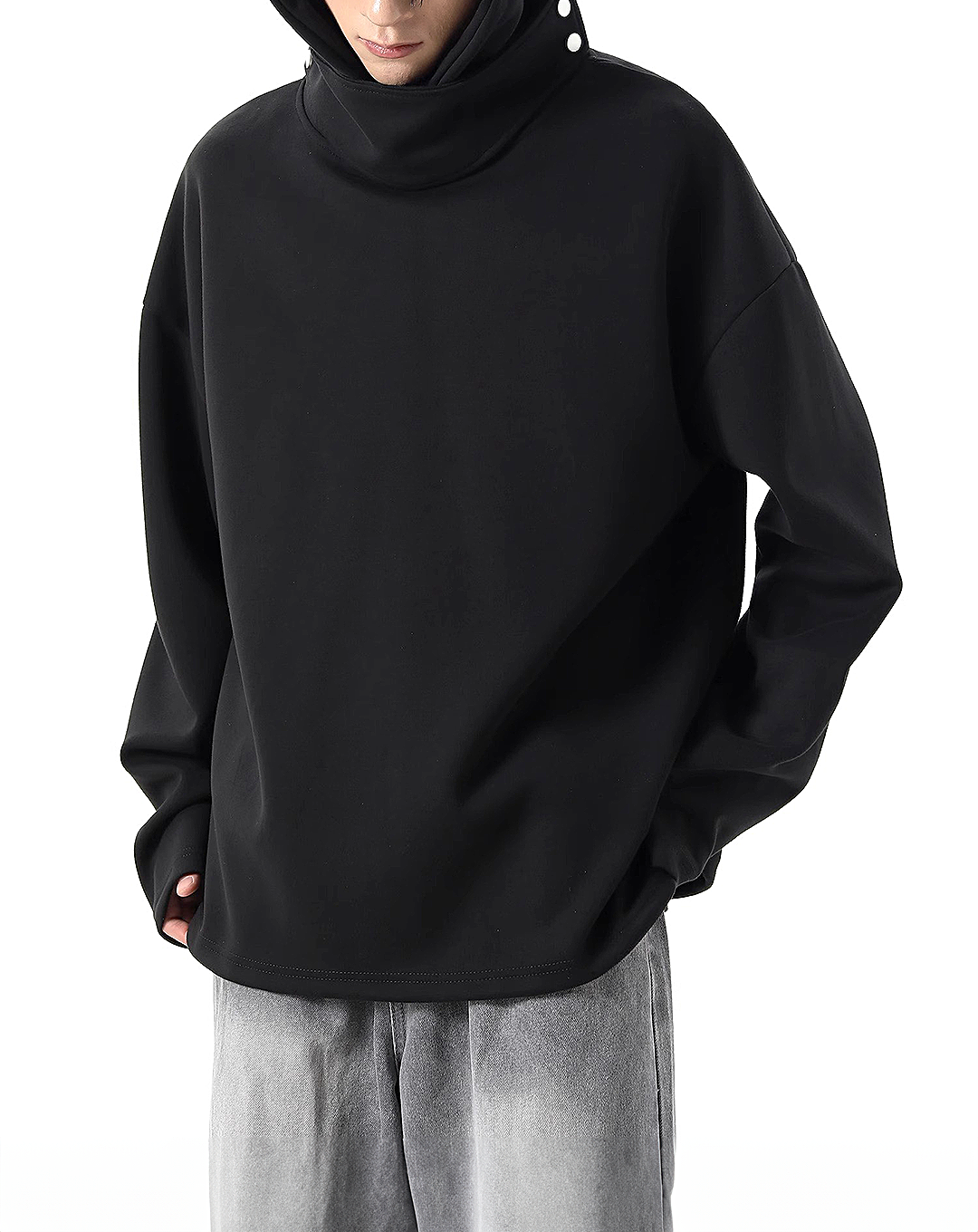 ♂High Neck Hoodie