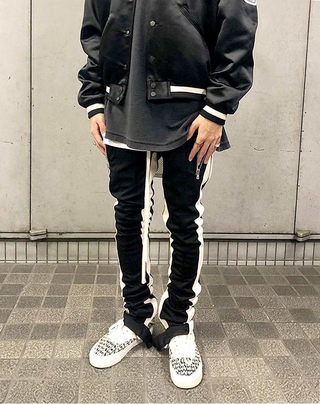 ♂Button Hem Line Pants