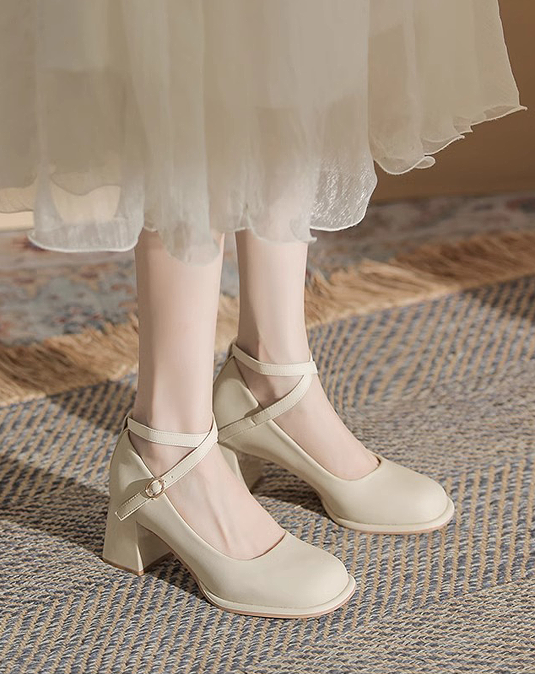 ♀Elegance Ankle Strap Pumps