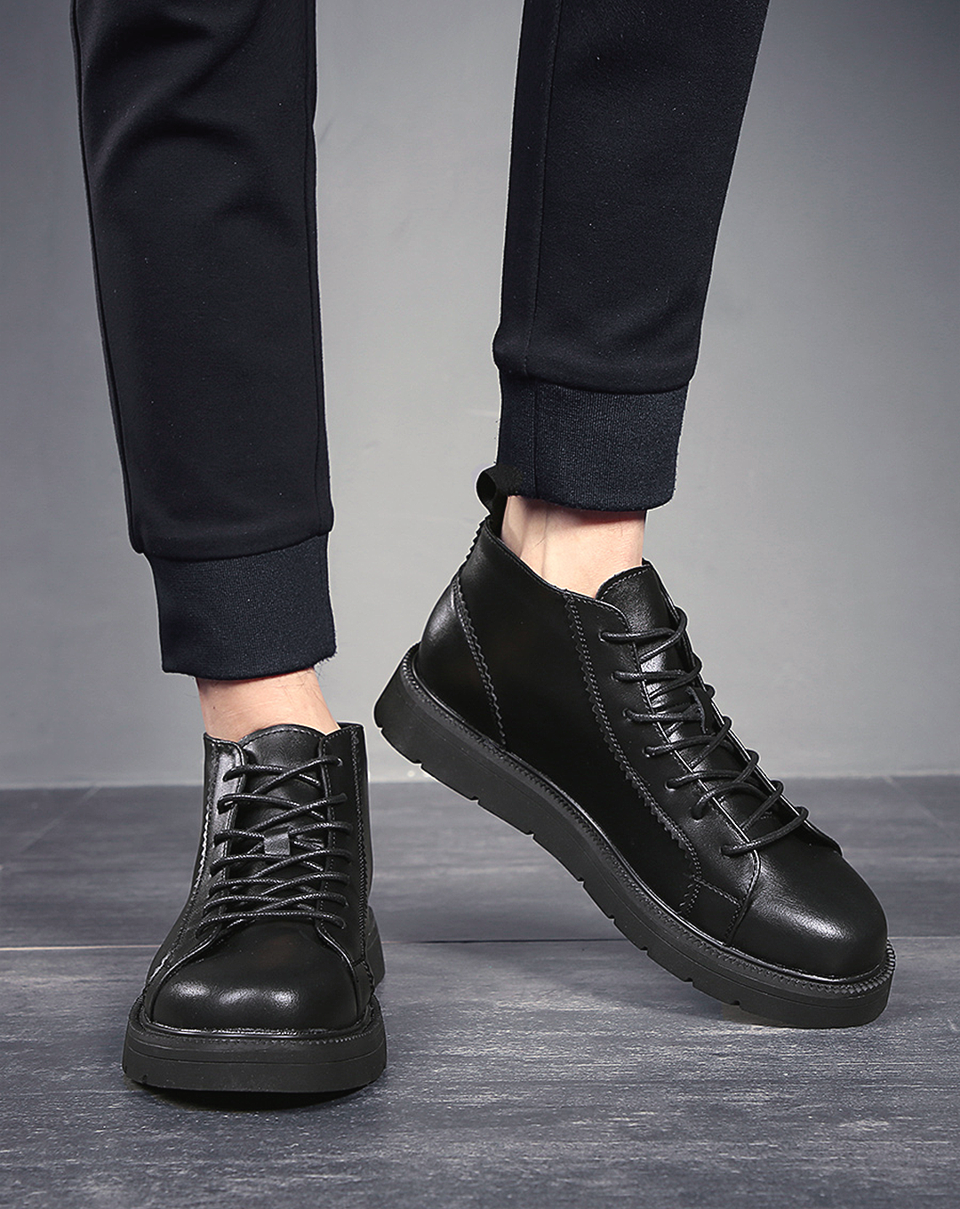 ♂本革/Lace Up Low Cut Boots