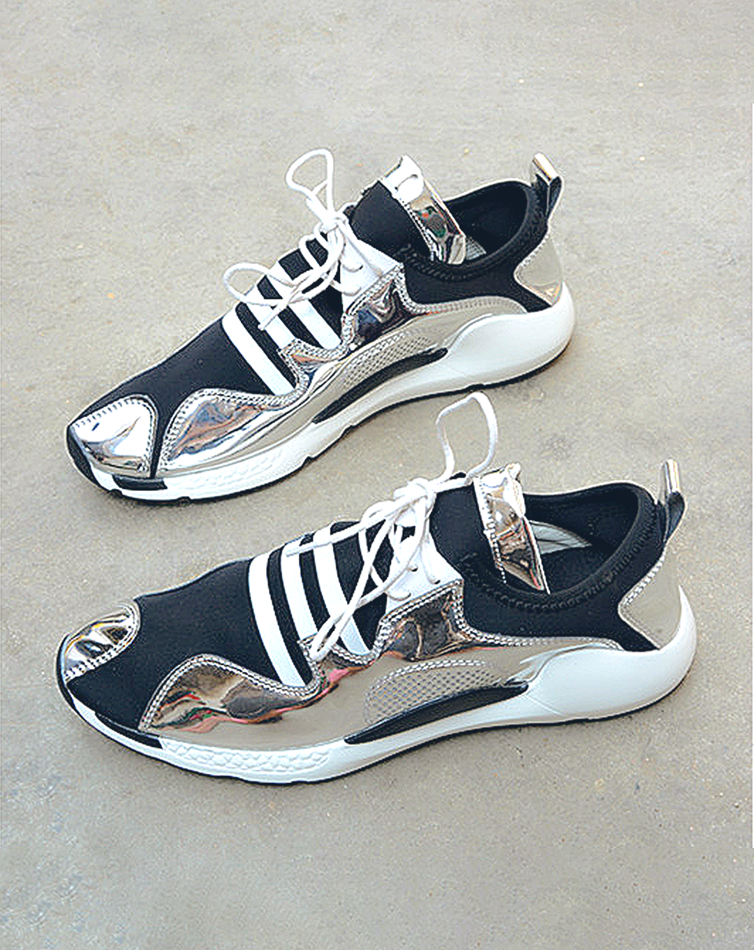 ♂♀本革/Horizontal Line Design Sneakers