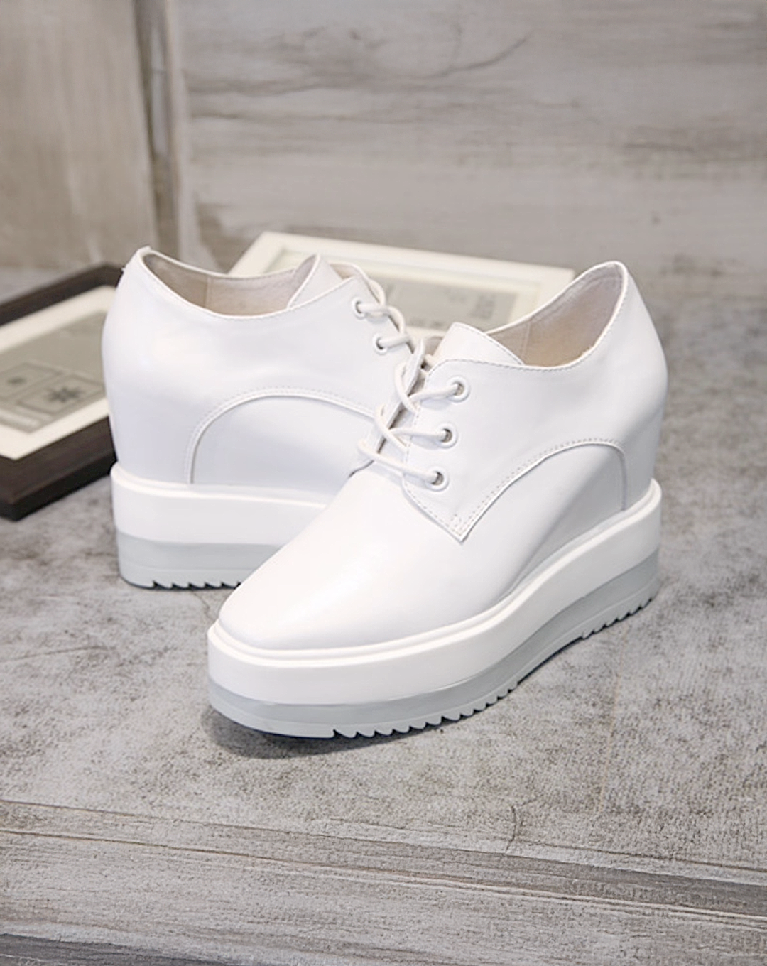 ♀本革/Smooth Laceup Shoes