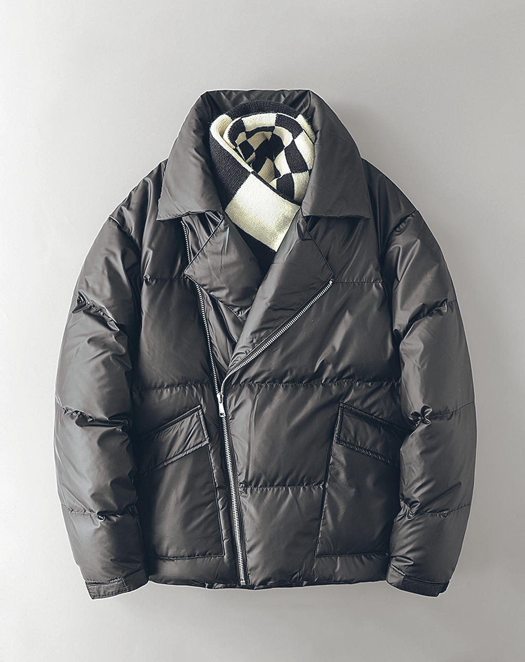 1日以内発送】Lace Shell Belted Down Jacket 1日以内発送】Lace Shell Belted Down Jacket