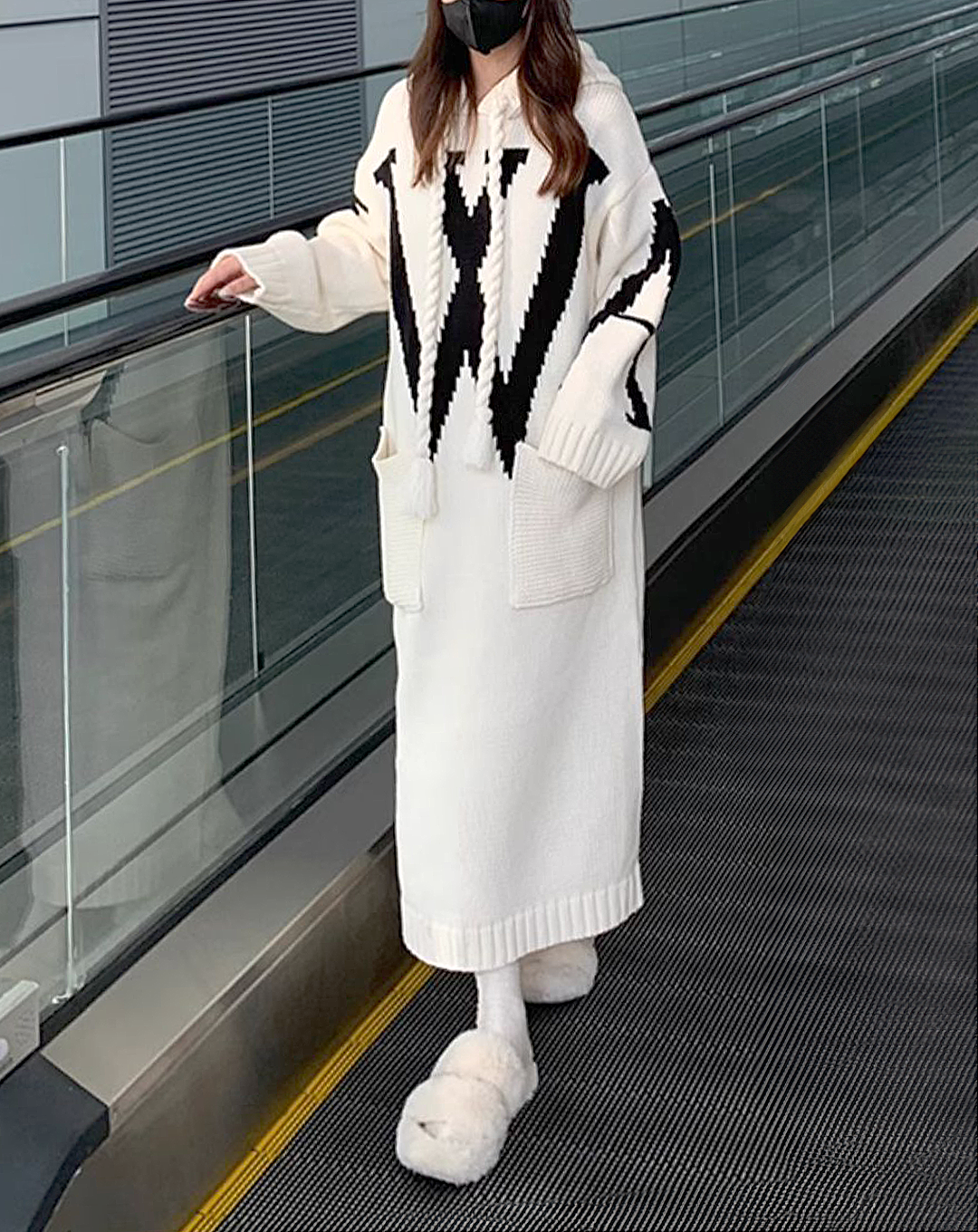♀Big Logo Long Hoodie