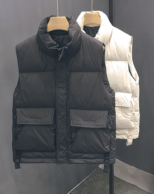 ♂Stand Collar Down Vest