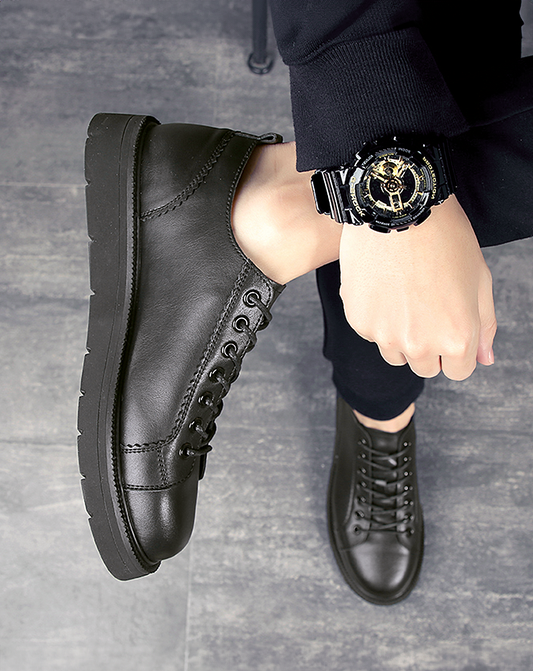 ♂本革/Round Toe Leather Shoes