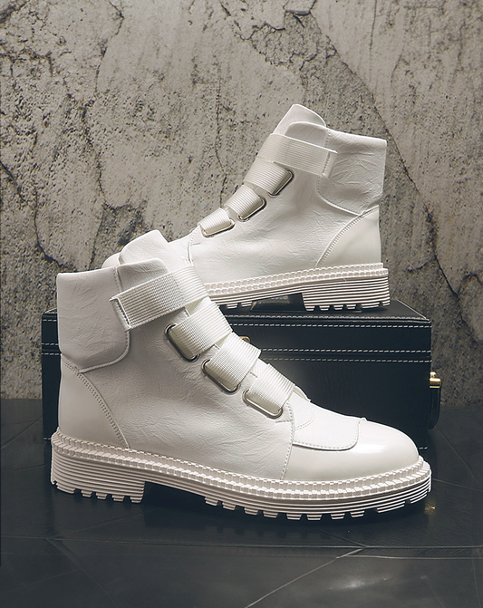 ♂♀Velcro Leather Boots