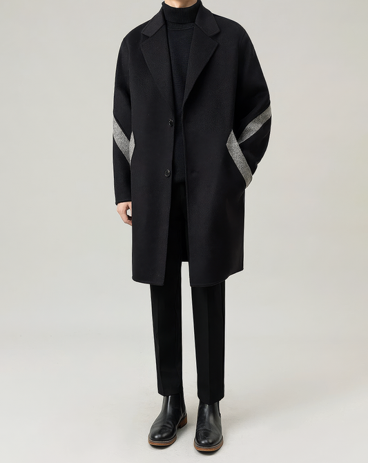 ♂Line Accent Wool Coat