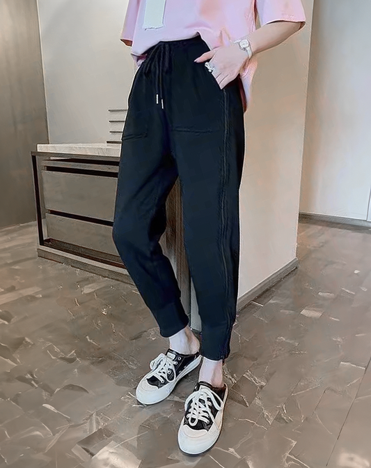 ♀Side-Zip Jogger Bottoms