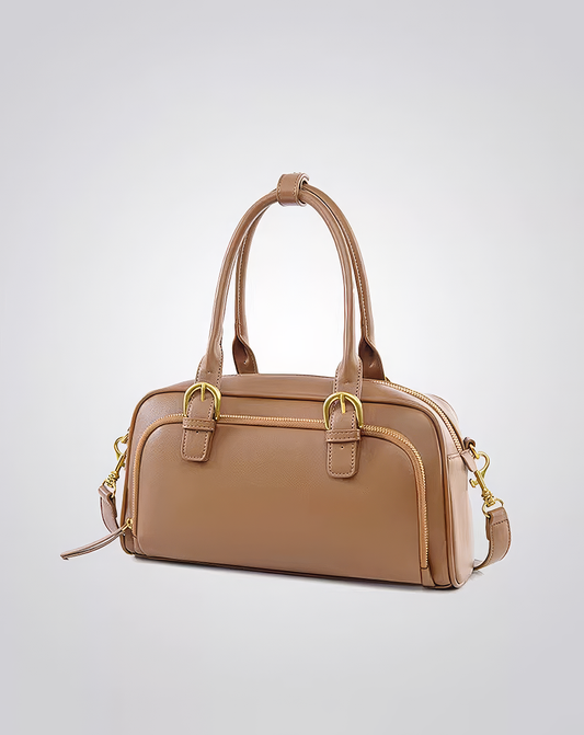 ♀本革/Leather Gold Buckle Bag