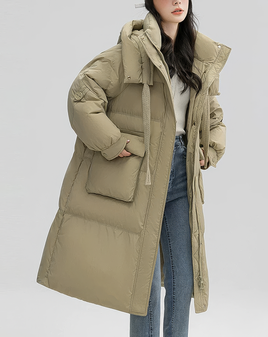 ♀Oversized Puffer Long Coat