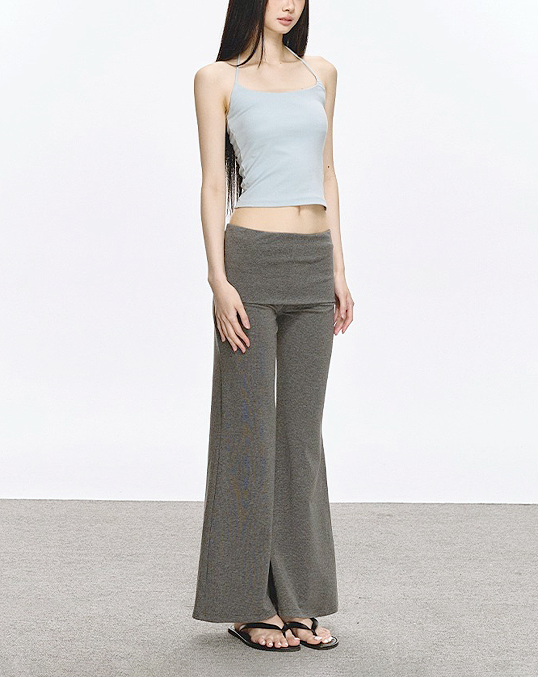 ♀High Waist Flare Pants