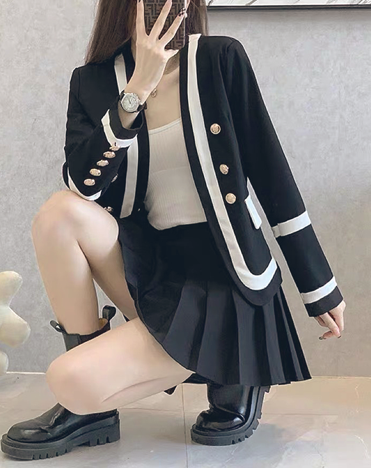 ♀Classic Double Breasted Jacket