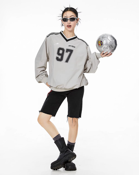 ♀V-Neck Sporty Shirt