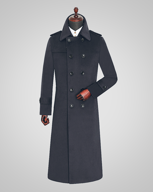 ♂Wool Long Trench Coat