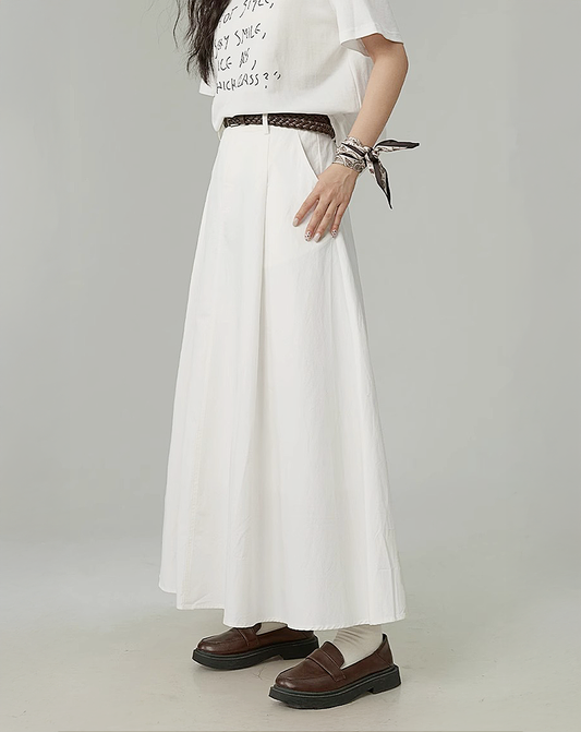 ♀Soft Flare Long Skirt