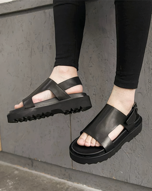 ♂本革/Wide Strap Leather Sandals