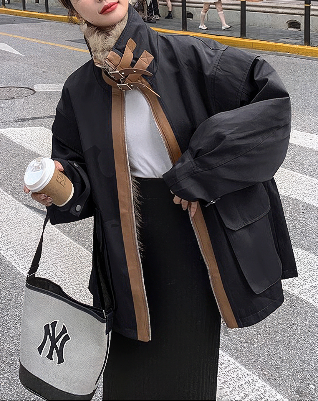 ♀Fur Collar Volume Jacket