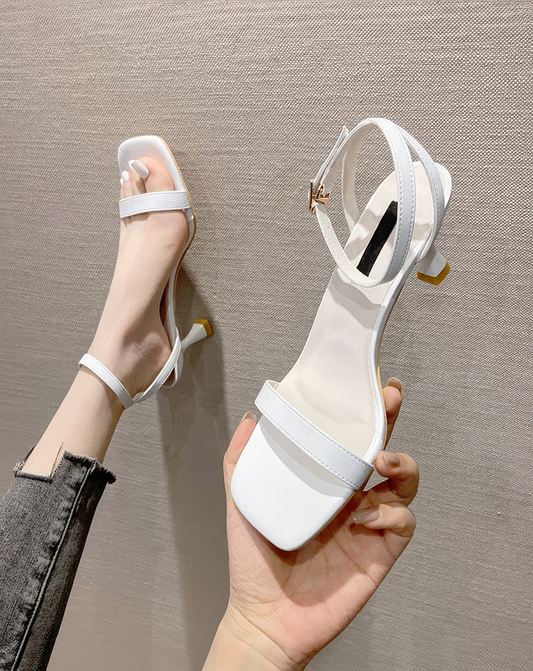 ♀Square Toe Strap Sandals