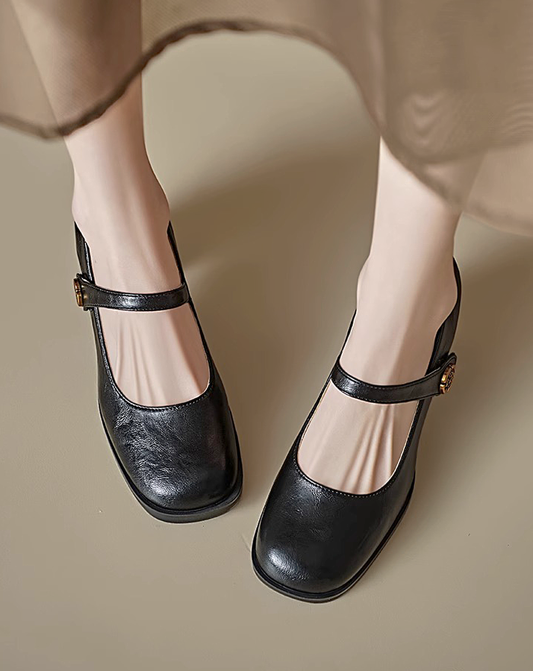 ♀Gold Charm Pumps
