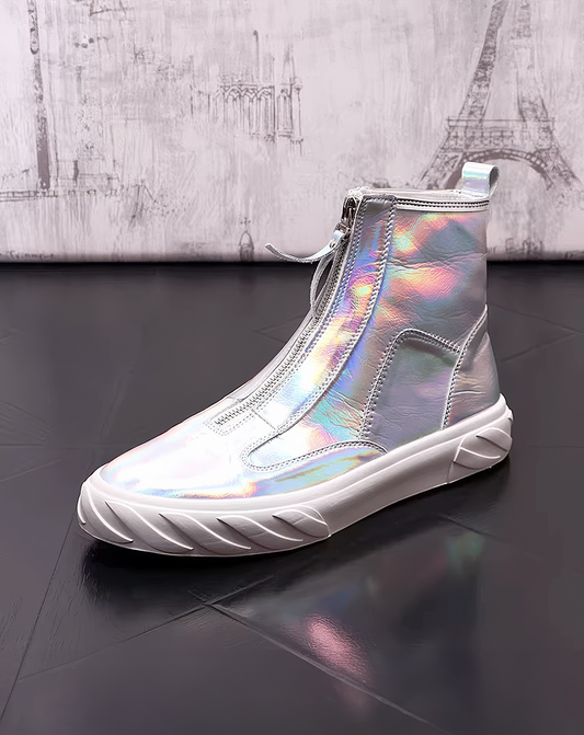 ♂♀Futuristic Front Zip Sneakers