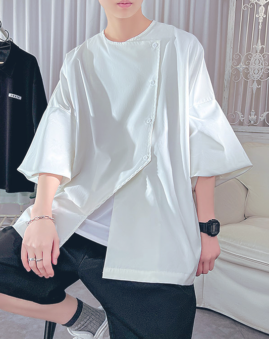 ♂Slit Button Shirt