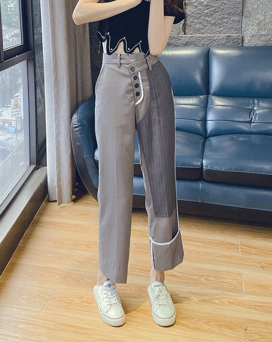 ♀Asymmetric Switching Pants