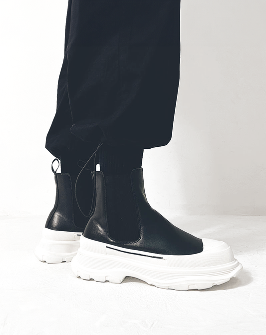 ♀Side Gore Plain Platform Shoes