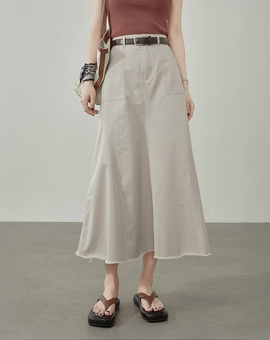 ♀A-Line Cotton Skirt