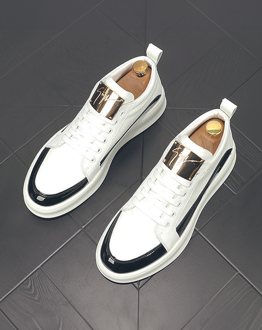 ♂♀Metallic Color Plate Sneakers