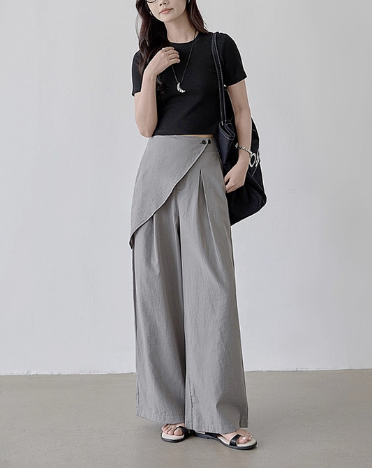 ♀Layered Wrap Pants