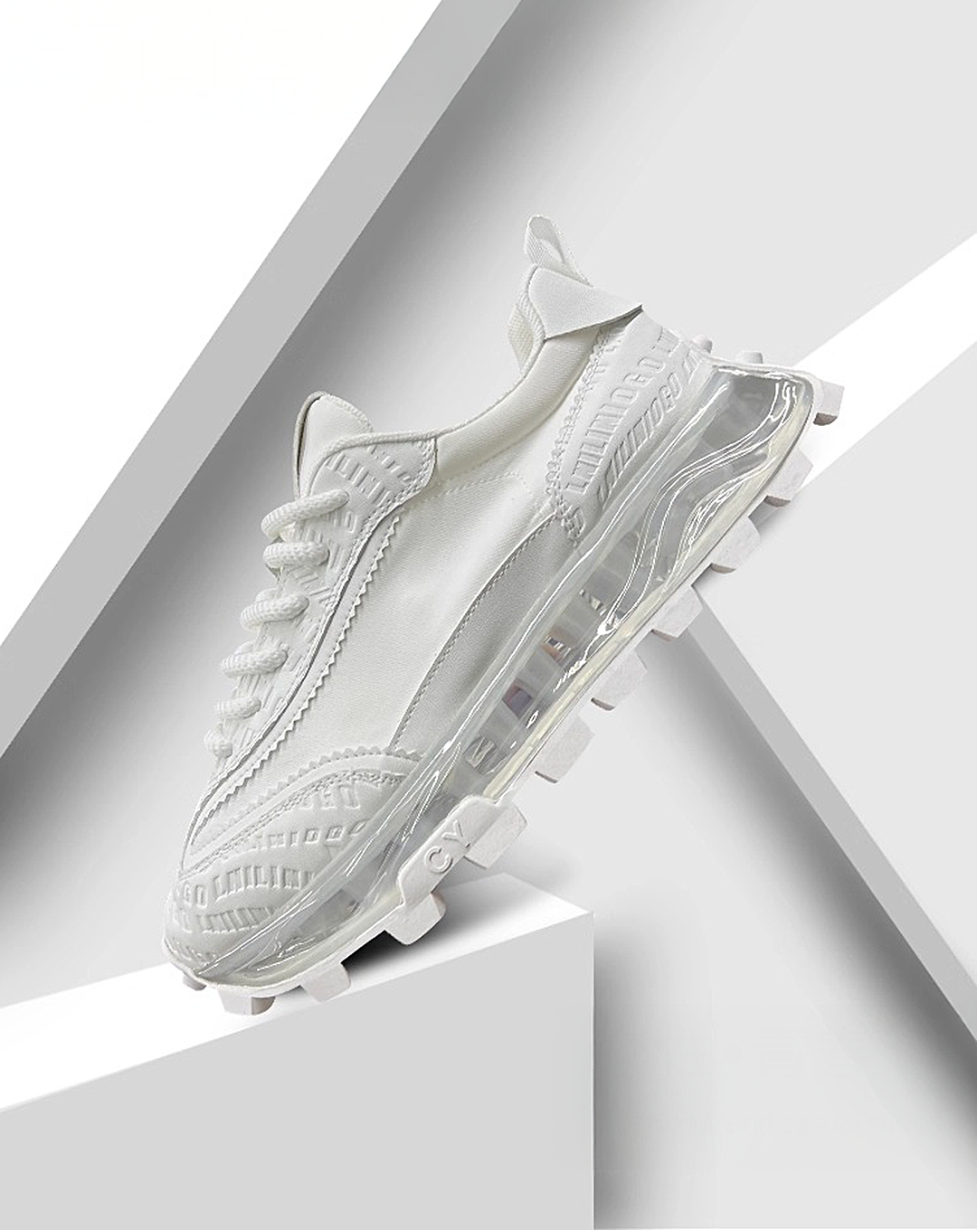 ♀Grid Sole Sneakers