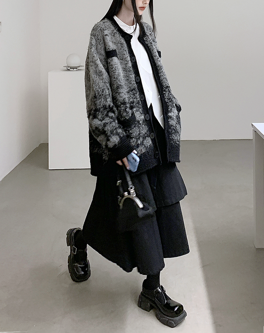 ♀Monotone Gradient Cardigan