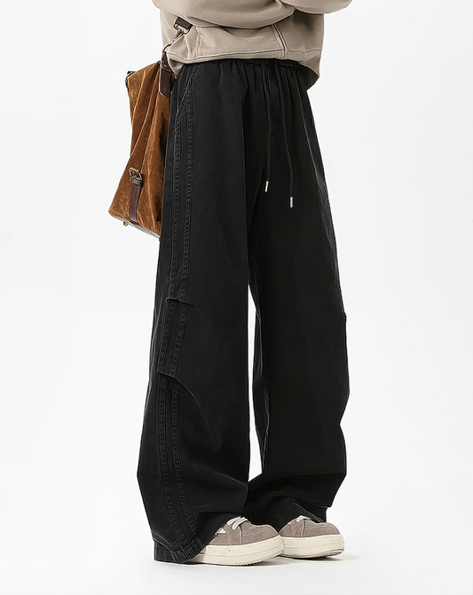 ♂Side Line Wide Pants