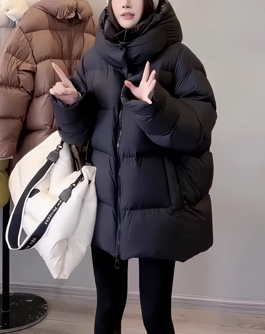 ♀Puffy High Neck Down