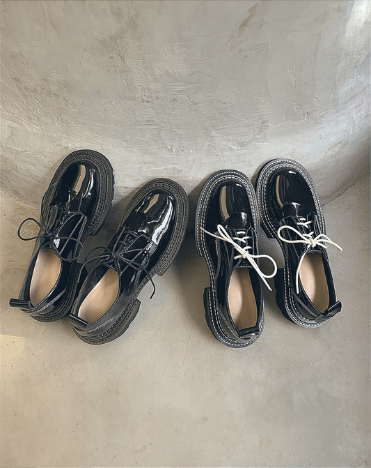 ♂♀本革/Stitch Design Leather Shoes