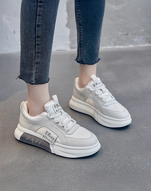 ♀本革/Double Tone Street Sneaker