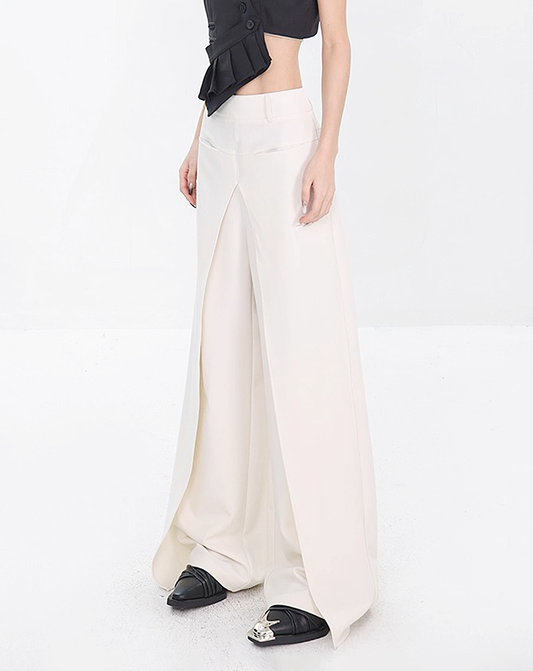 ♀V-Cut Draped Pants