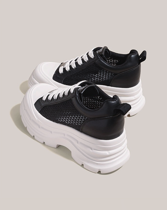 ♀Mesh Platform Sneakers