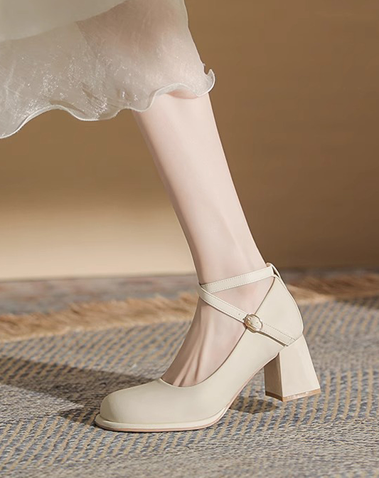 ♀Elegance Ankle Strap Pumps