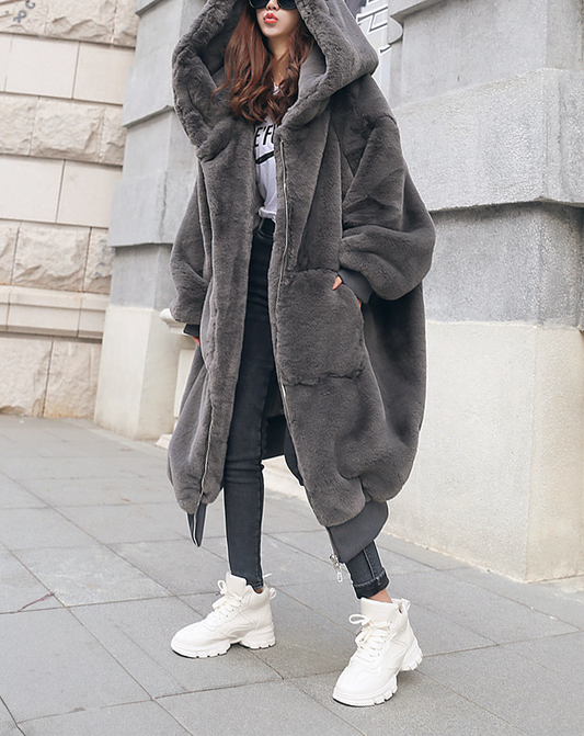 ♀Fur Long Coat