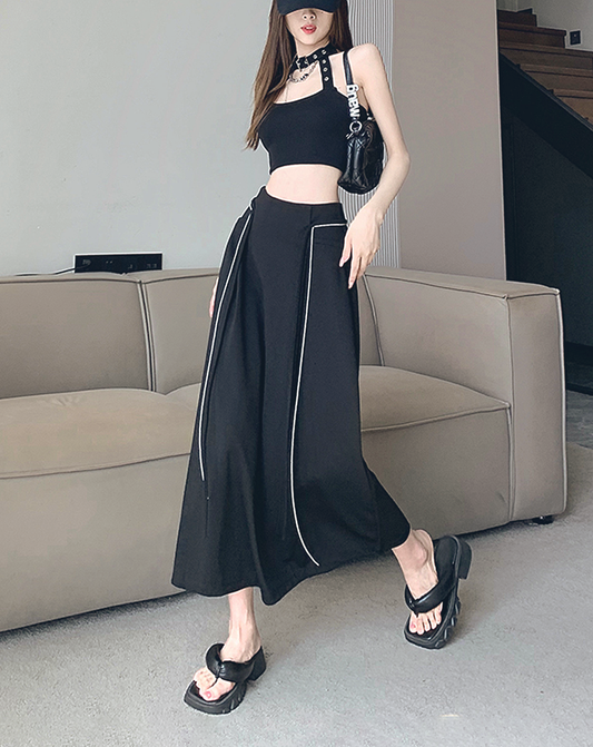 ♀Straight Line Long Skirt