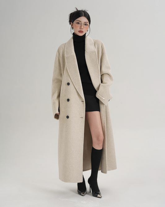 ♀Basic Oversized Double Coat