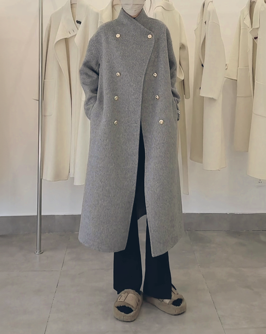 ♀Wool Over Wrap Coat