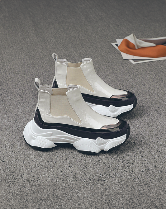 ♀本革/Side Gore Dad Shoes