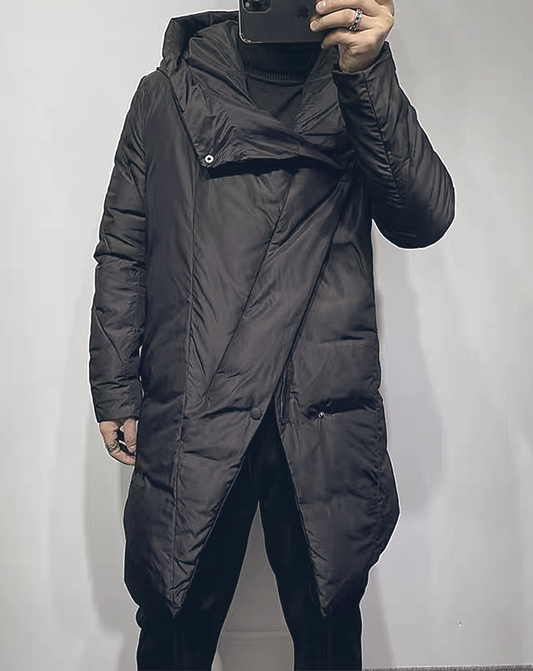 ♂Asymmetric Middle Down Jacket