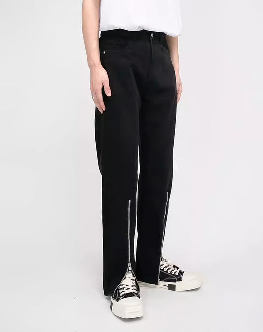 ♂Front Zip Straight Denim